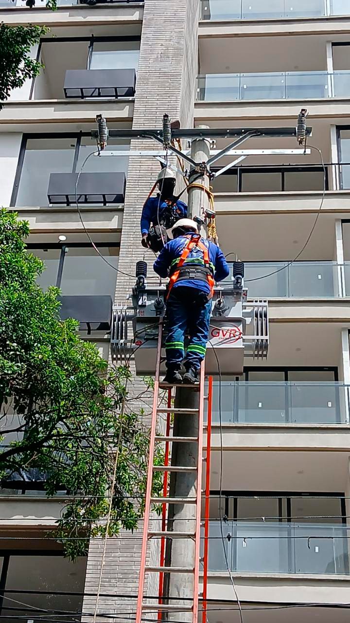 Construcción de cámara de inspección para la acometida de media tensión del Edificio Verde Oeste